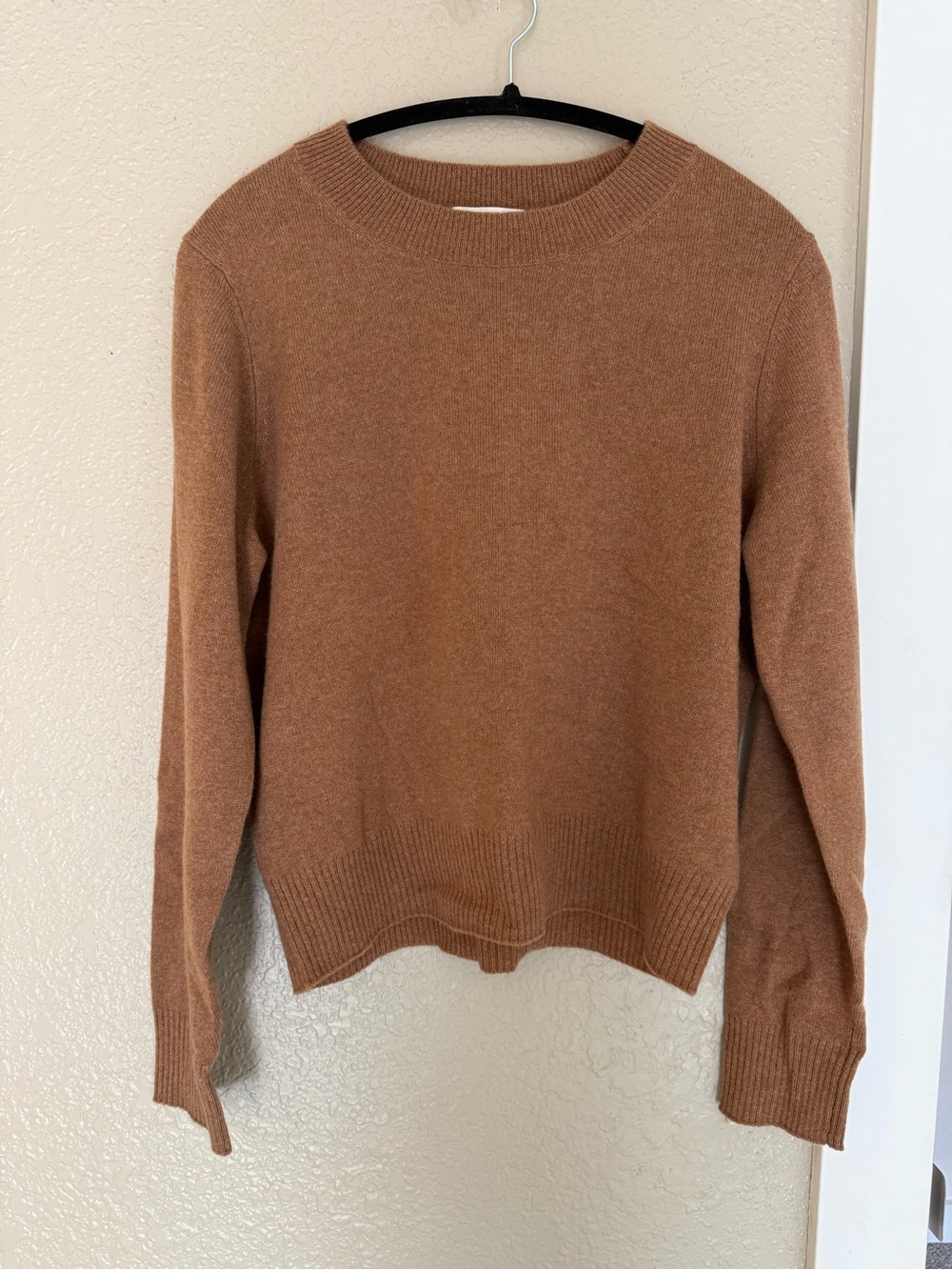Medium Nikki Cashmere Crew Reformation Camel Brown Sweater